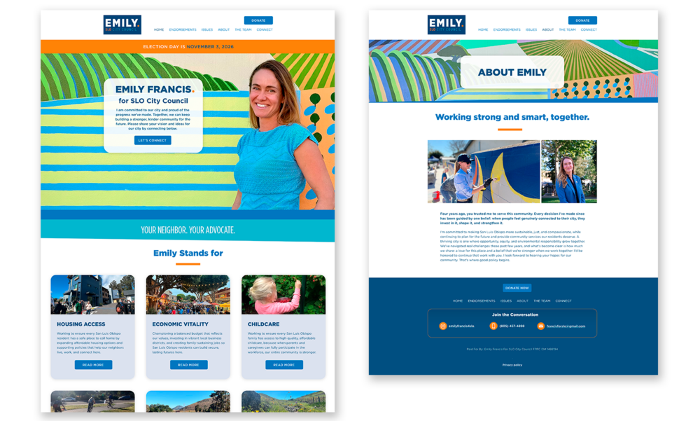 Political: Campaign Web Site
